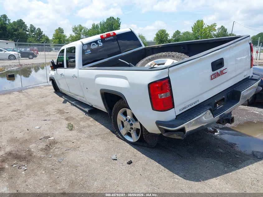 Vin: 1gt12te88gf150198, lot: 46291212, gmc sierra 2500hd slt 20163