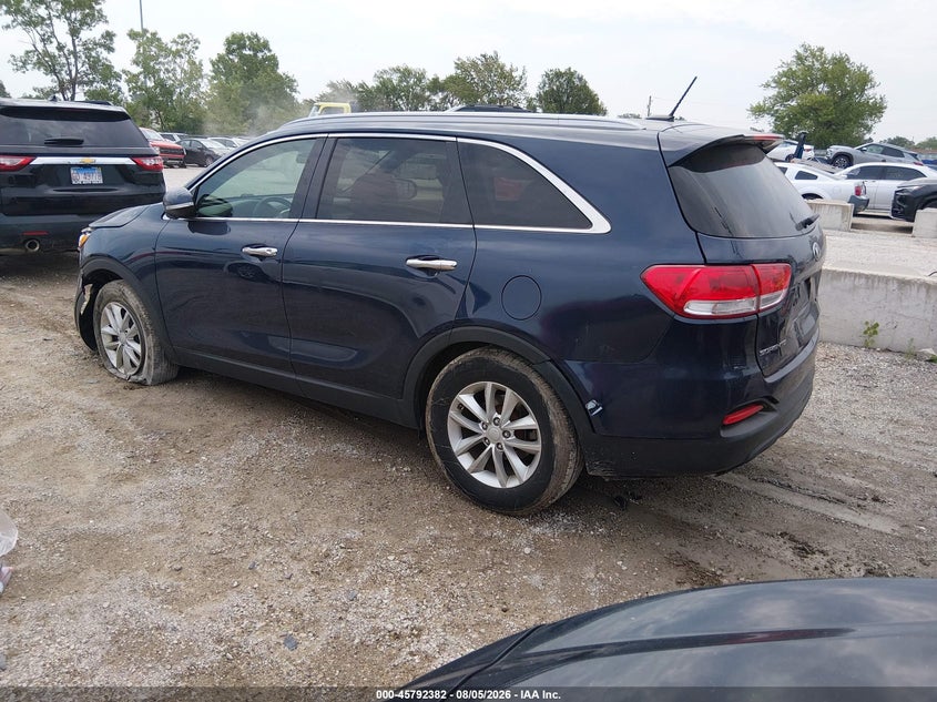 Vin: 5xypg4a58hg250099, lot: 46291213, kia sorento 3.3l lx 20173