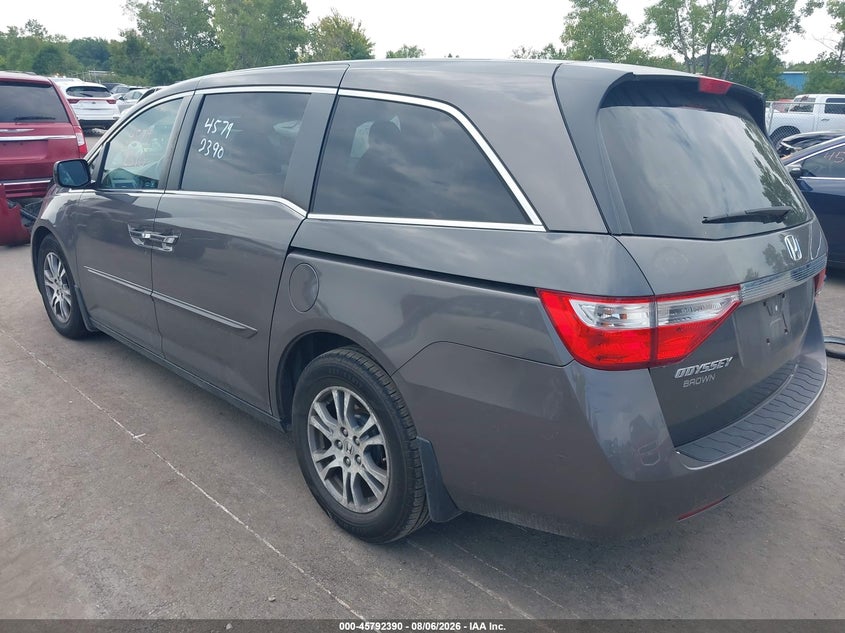 Vin: 5fnrl5h68bb087719, lot: 46291221, honda odyssey ex-l 20113