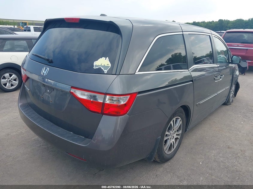 Vin: 5fnrl5h68bb087719, lot: 46291221, honda odyssey ex-l 20114