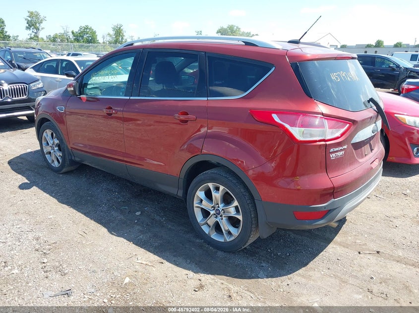 Vin: 1fmcu9j9xeud57670, lot: 46291233, ford escape titanium 20143