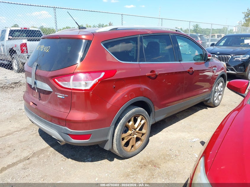 Vin: 1fmcu9j9xeud57670, lot: 46291233, ford escape titanium 20144