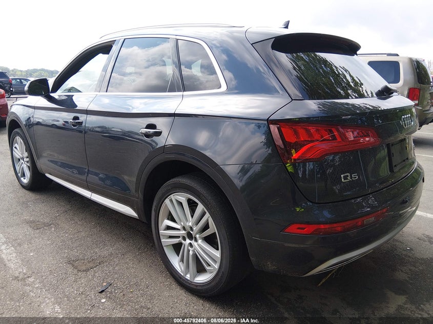 Vin: wa1bnafy9j2187574, lot: 46291237, audi q5 2.0t premium/2.0t tech premium 20183