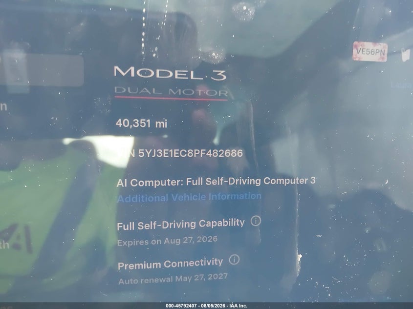 2023 TESLA MODEL 3 auction photo 7