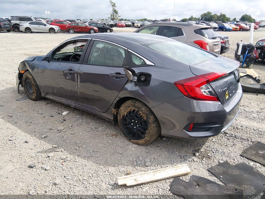 Vin: 2hgfc2f65mh516916, lot: 46291243, honda civic lx 20213