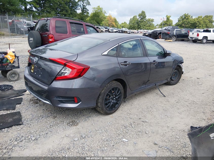 Vin: 2hgfc2f65mh516916, lot: 46291243, honda civic lx 20214