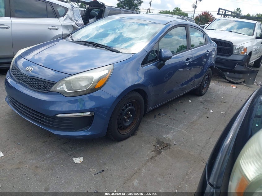 Vin: knadm4a38g6664136, lot: 46291244, kia rio lx 20162