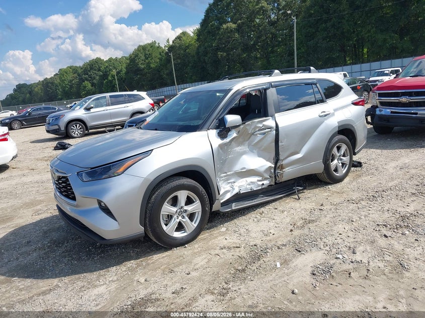 Vin: 5tdkdrah2ps014267, lot: 46291255, toyota highlander le 20232