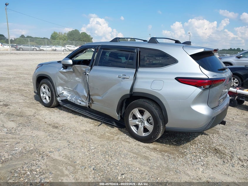 Vin: 5tdkdrah2ps014267, lot: 46291255, toyota highlander le 20233