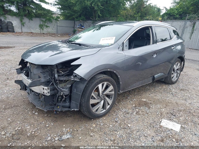 Vin: 5n1az2cs8ln159547, lot: 46291264, nissan murano sl intelligent awd 20202