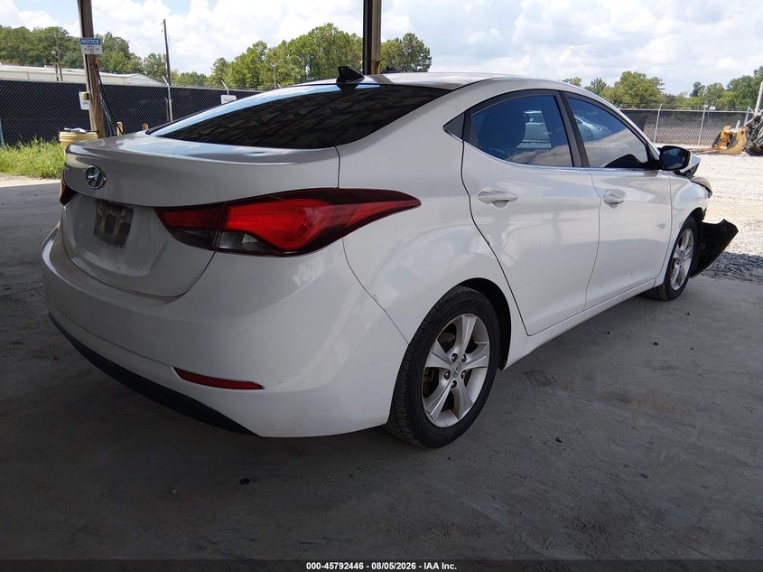 HYUNDAI ELANTRA 2016 VIN 5NPDH4AE6GH747322