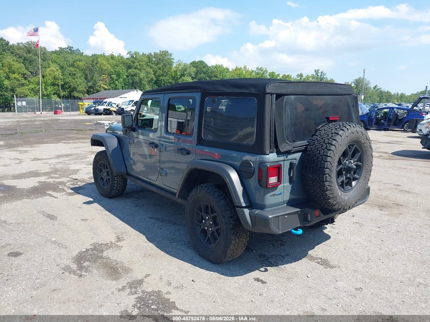 Vin: 1c4rjxn62rw186483, lot: 46291307, jeep wrangler 4xe willys 4xe 20243