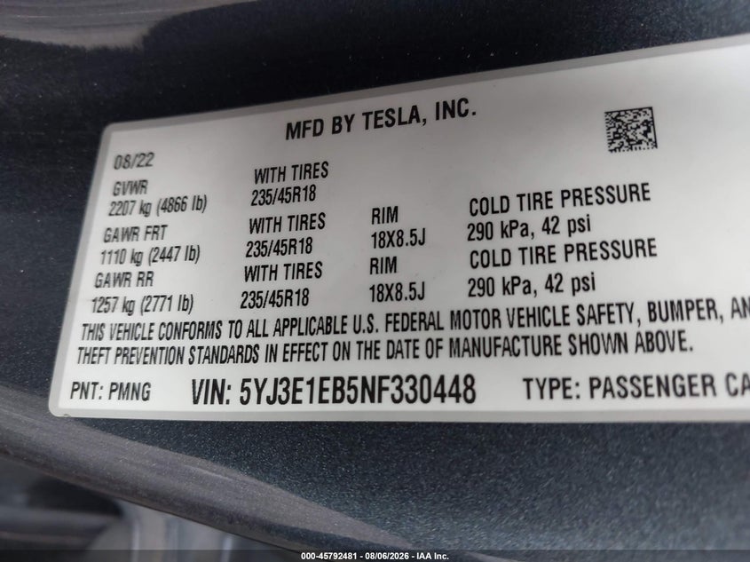 TESLA MODEL 3 - zdjęcie 9