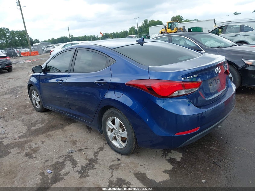 HYUNDAI ELANTRA 2015 VIN 5NPDH4AE8FH609229