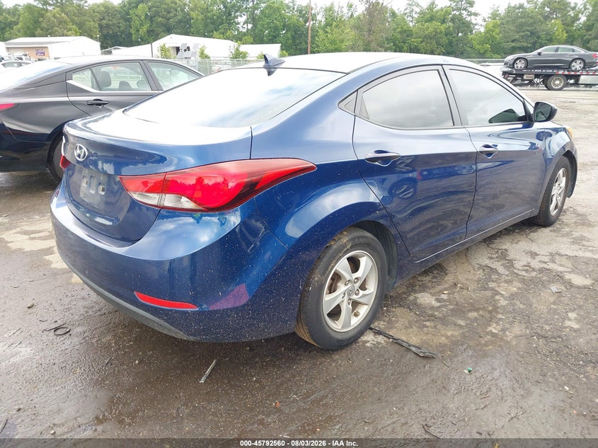 HYUNDAI ELANTRA 2015 VIN 5NPDH4AE8FH609229