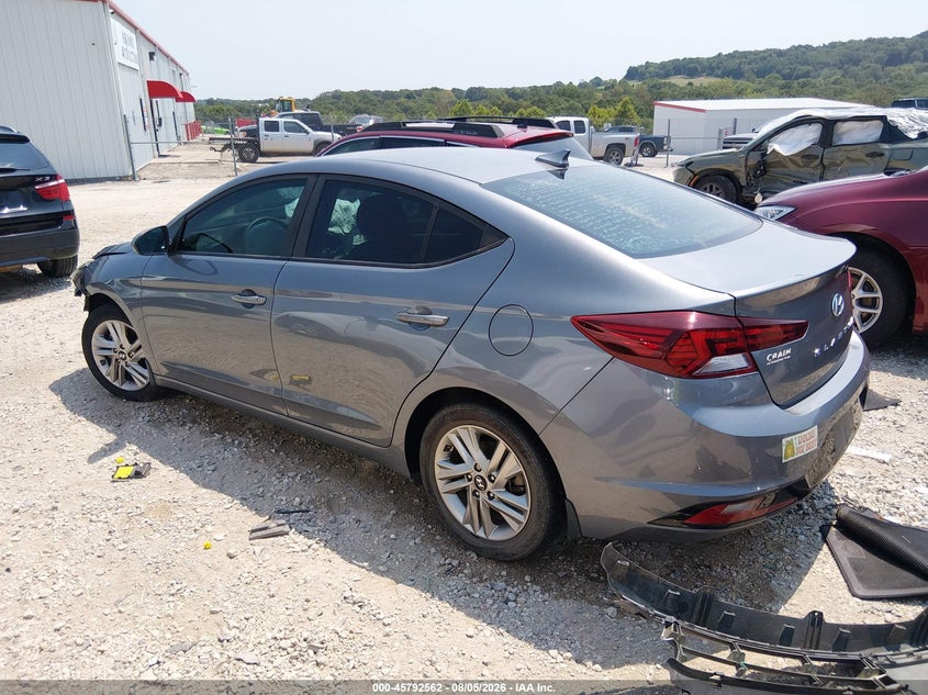 Vin: kmhd84lf1ku825019, lot: 46291393, hyundai elantra sel 20193