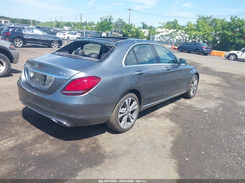 Vin: 55swf8eb3ku284535, lot: 46291414, mercedes-benz c 300 4matic 20194