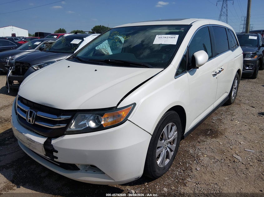 Vin: 5fnrl5h61gb040832, lot: 46291420, honda odyssey ex-l 20162