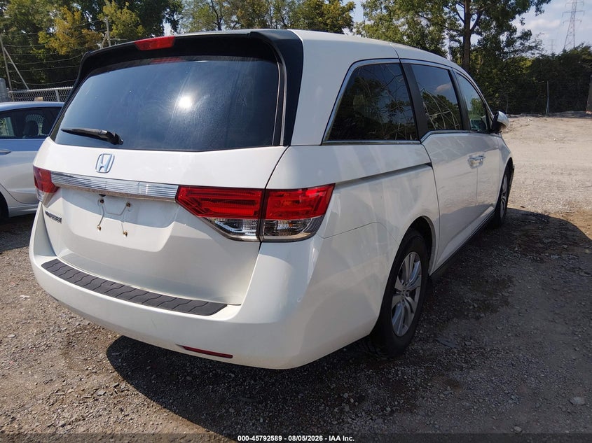 Vin: 5fnrl5h61gb040832, lot: 46291420, honda odyssey ex-l 20164