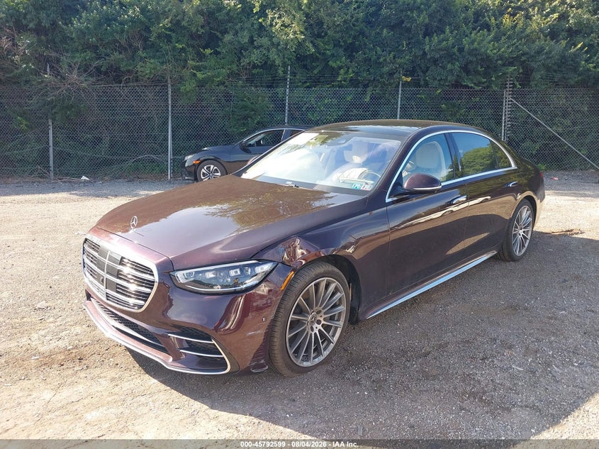 Vin: w1k6g7gb1ma035531, lot: 46291430, mercedes-benz s 580 4matic 20212