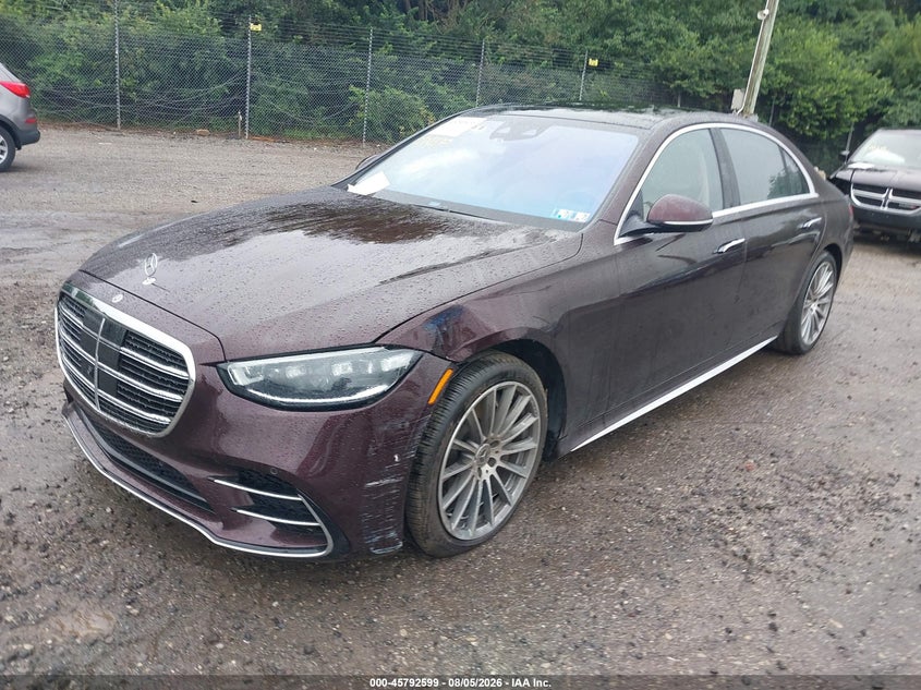Vin: w1k6g7gb1ma035531, lot: 46291430, mercedes-benz s 580 4matic 20212