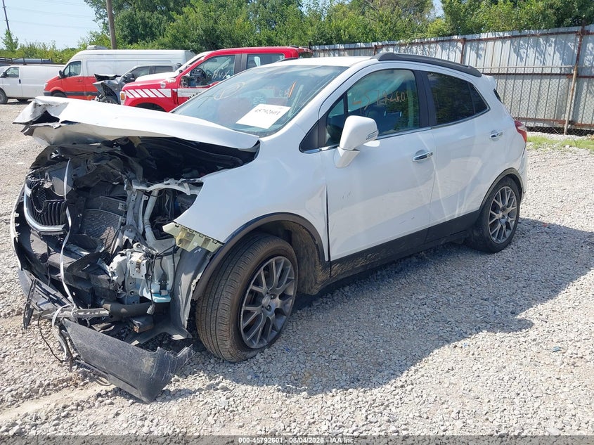Vin: kl4cj1sb4jb571294, lot: 46291432, buick encore sport touring 20182