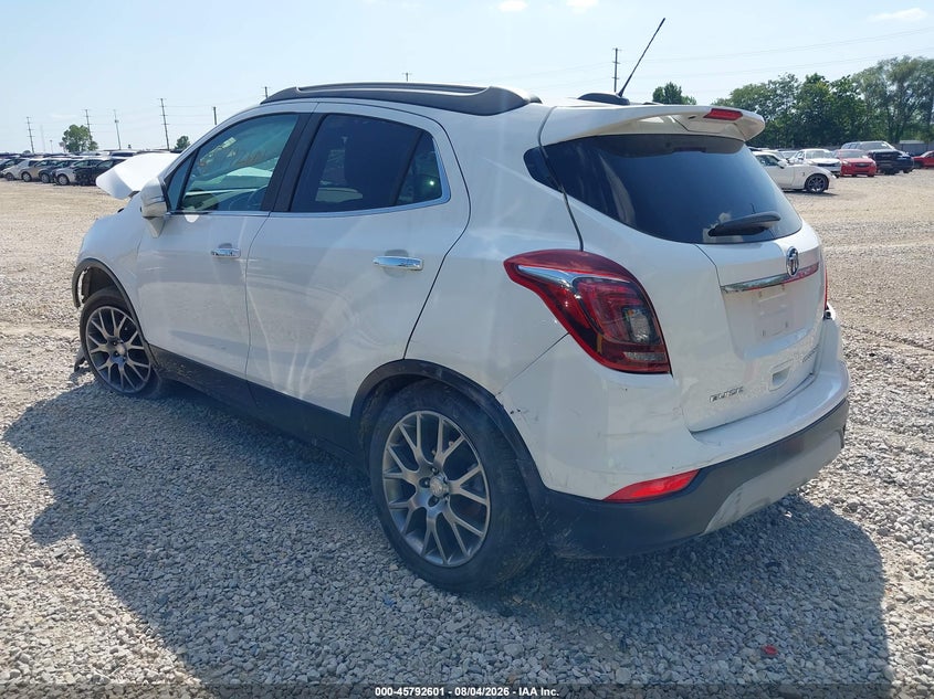 Vin: kl4cj1sb4jb571294, lot: 46291432, buick encore sport touring 20183
