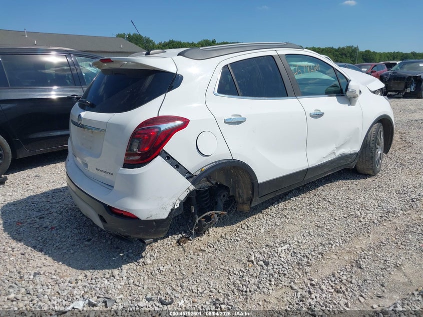 Vin: kl4cj1sb4jb571294, lot: 46291432, buick encore sport touring 20184