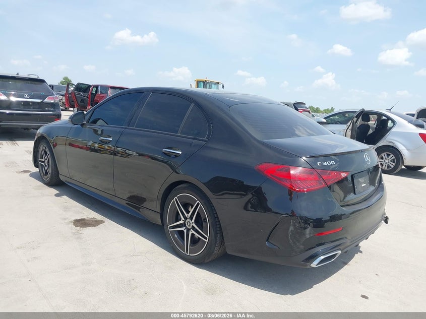 Vin: w1kaf4hb8sr269464, lot: 46291451, mercedes-benz c 300 20253