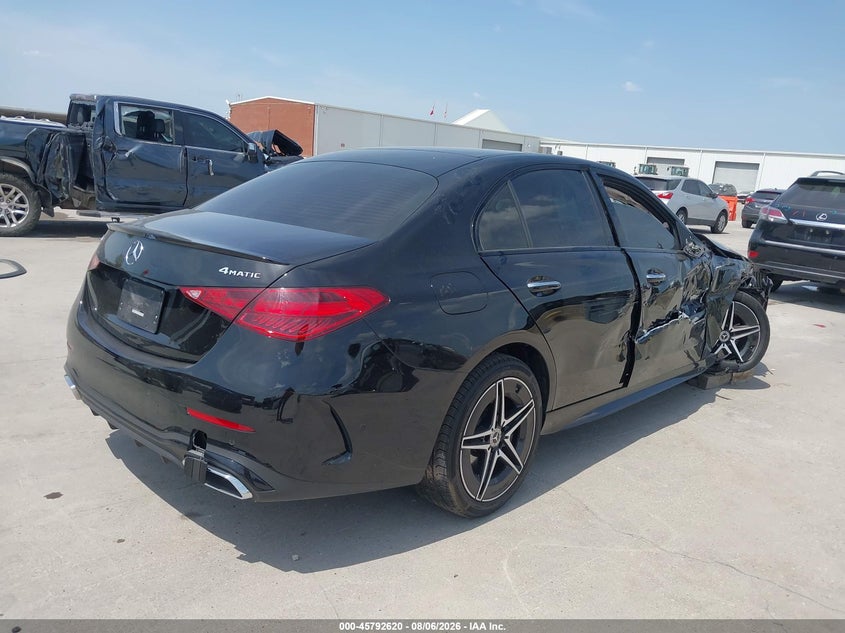 Vin: w1kaf4hb8sr269464, lot: 46291451, mercedes-benz c 300 20254