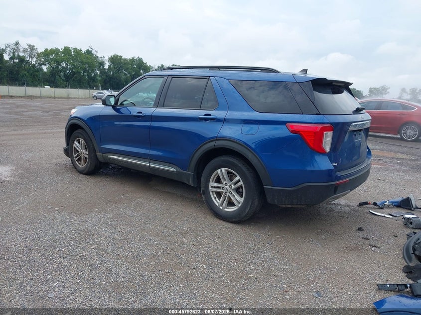 Vin: 1fmsk8dh0mgb77691, lot: 46291454, ford explorer xlt 20213