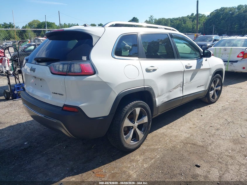 Vin: 1c4pjldb5kd347859, lot: 46291490, jeep cherokee limited fwd 20194