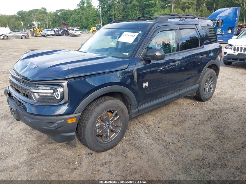 Vin: 3fmcr9b65prd73372, lot: 46291493, ford bronco sport big bend 20232