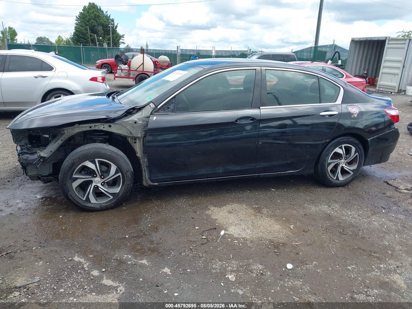 Vin: 1hgcr2f31ga176688, lot: 46291526, honda accord lx 20162