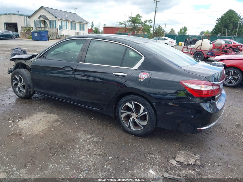 Vin: 1hgcr2f31ga176688, lot: 46291526, honda accord lx 20163