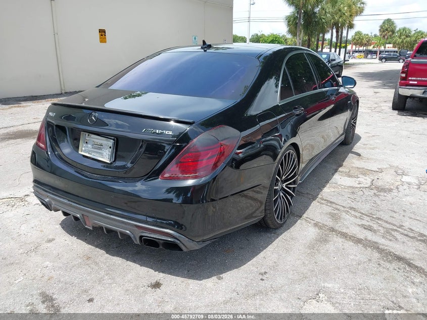 Vin: wddug7jb7fa072196, lot: 46291540, mercedes-benz s 63 amg 4matic 20154