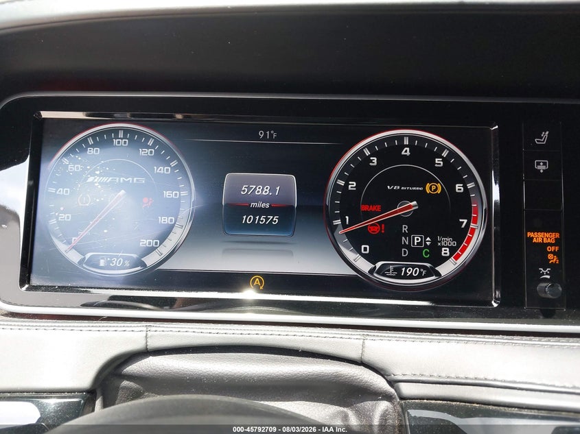 2015 MERCEDES-BENZ S 63 AMG auction photo 7