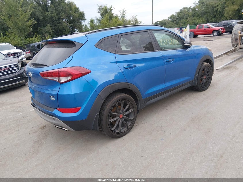 Vin: km8j3ca21hu445845, lot: 46291575, hyundai tucson night 20174