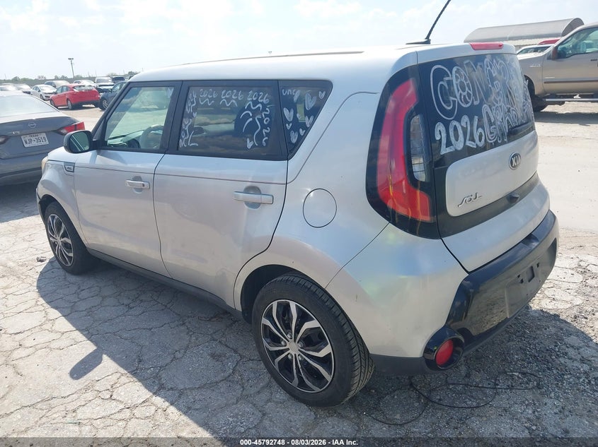 Vin: kndjp3a52g7818570, lot: 46291579, kia soul + 20163