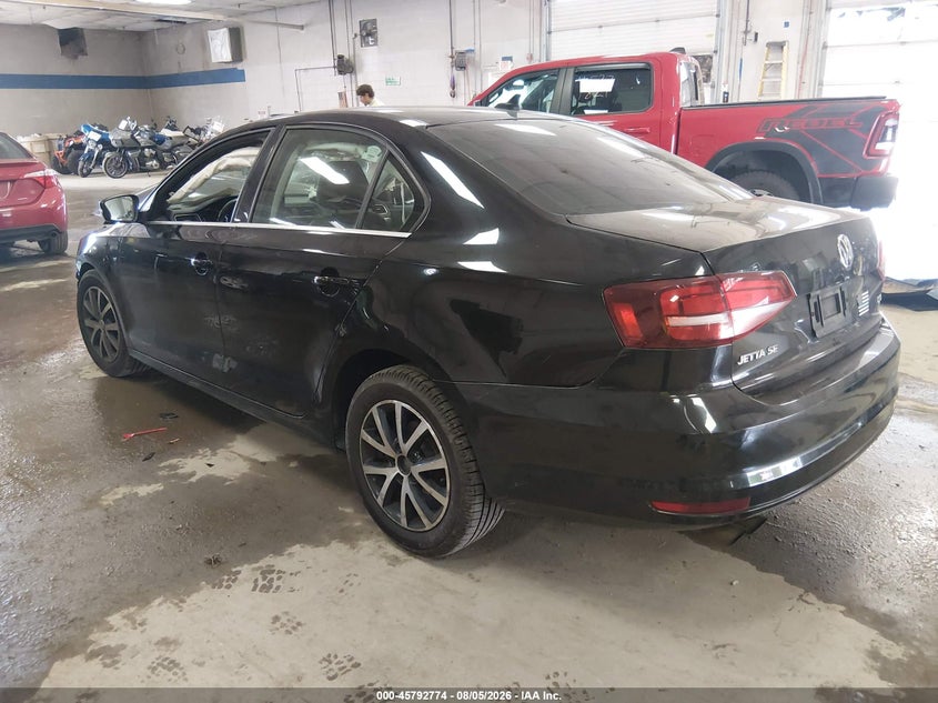 Vin: 3vwdb7aj9hm275223, lot: 46291605, volkswagen jetta 1.4t se 20173