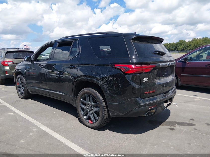 Vin: 1gnevkkw3pj259694, lot: 46291613, chevrolet traverse awd premier 20233