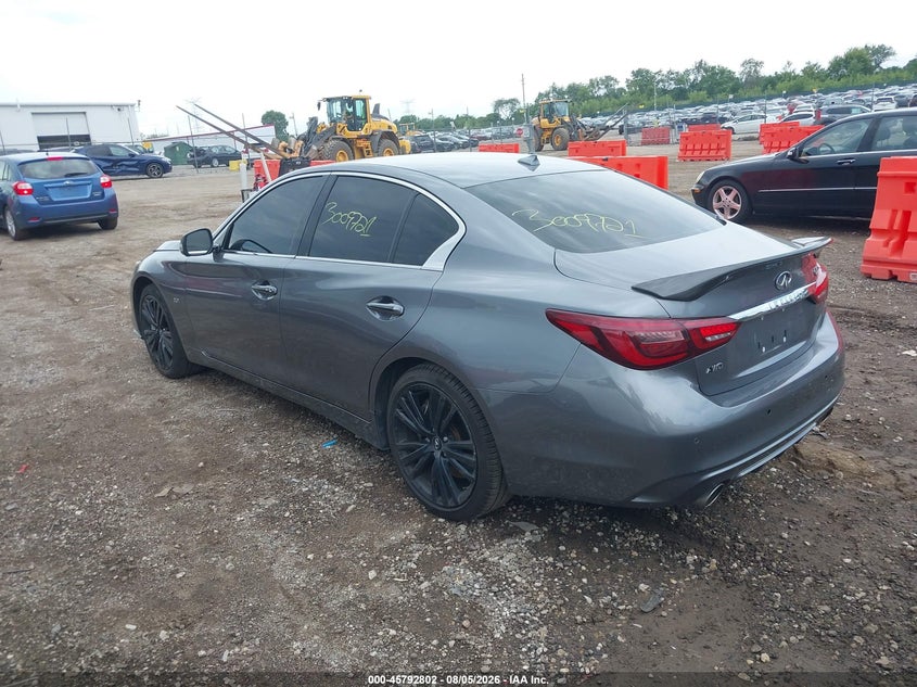 Vin: jn1ev7ar7km558150, lot: 46291633, infiniti q50 3.0t sport 20193