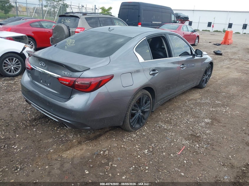 Vin: jn1ev7ar7km558150, lot: 46291633, infiniti q50 3.0t sport 20194