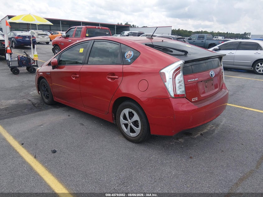Vin: jtdkn3du2c1566846, lot: 46291683, toyota prius three 20123