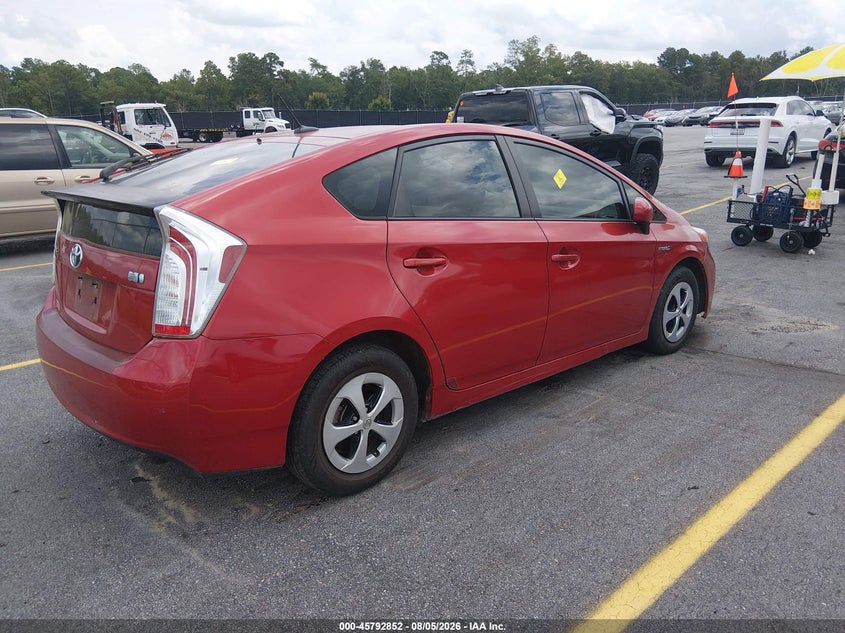 Vin: jtdkn3du2c1566846, lot: 46291683, toyota prius three 20124