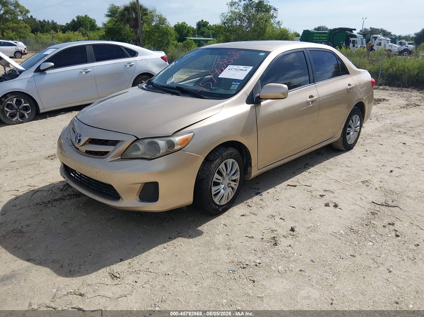 Vin: jtdbu4ee7b9155541, lot: 46291699, toyota corolla le 20112