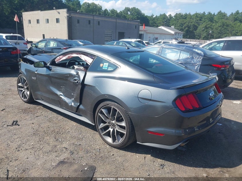 Vin: 1fa6p8cf2g5235345, lot: 46291713, ford mustang gt premium 20163
