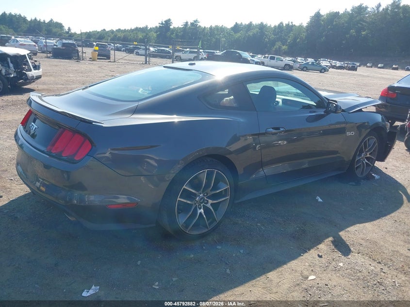 Vin: 1fa6p8cf2g5235345, lot: 46291713, ford mustang gt premium 20164