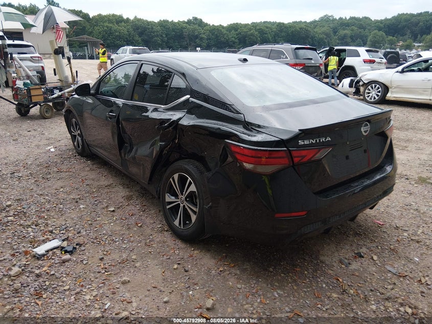 Vin: 3n1ab8cv9my230459, lot: 46291739, nissan sentra sv xtronic cvt 20213