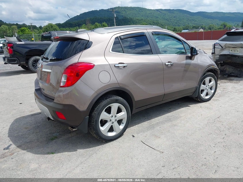 Vin: kl4cjesbxfb166801, lot: 46291761, buick encore 20154